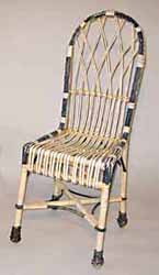 Stick Wicker side chair